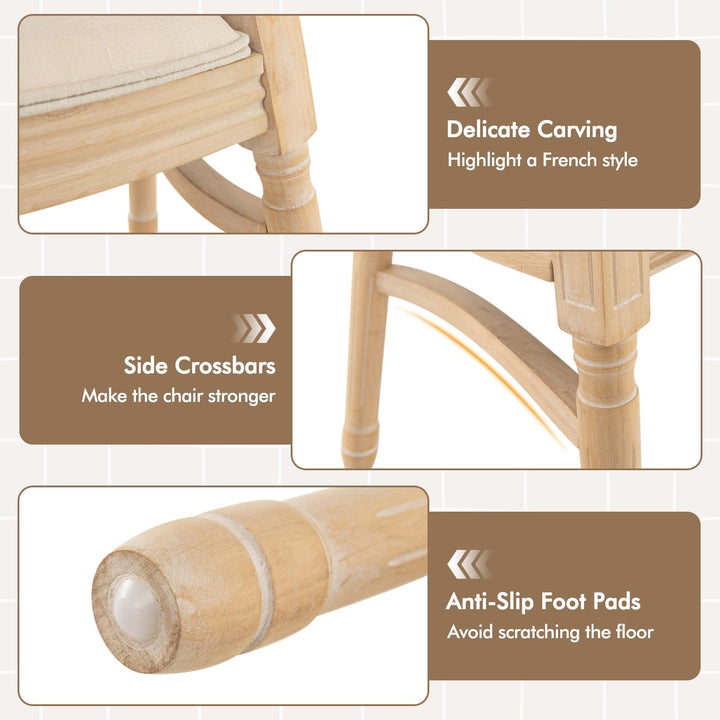Giantex Wood Dining Chairs Set
