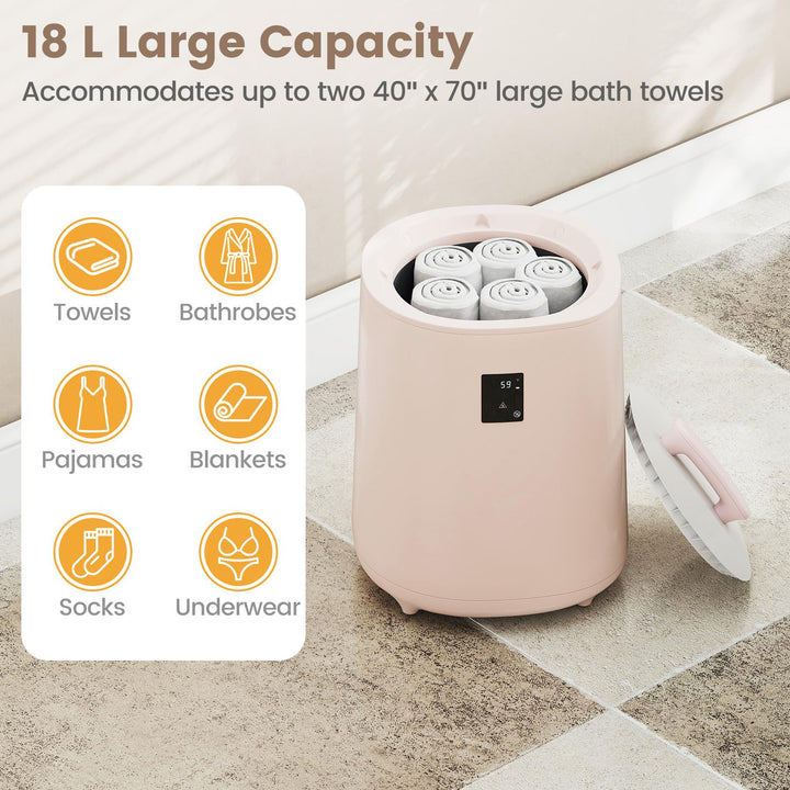 Giantex Towel Warmer 18L Large Towel Heater with LED Display & Auto Shut Off