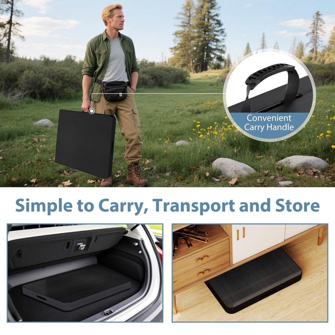 Giantex Folding Picnic Table 6FT Portable Foldable Tables for Party BBQ Metal Legs