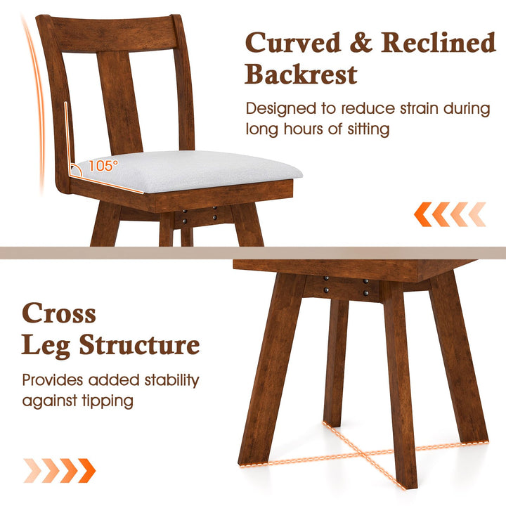 Giantex Swivel Dining Chairs Set of 2/4