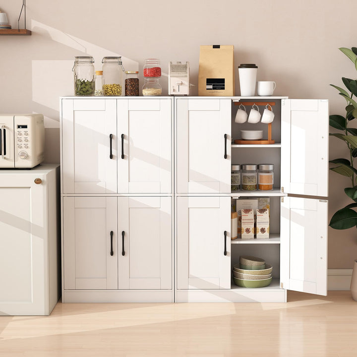 Giantex Bathroom Cabinet 43.5 inch Storage Cabinet with Doors and Adjustable Shelves