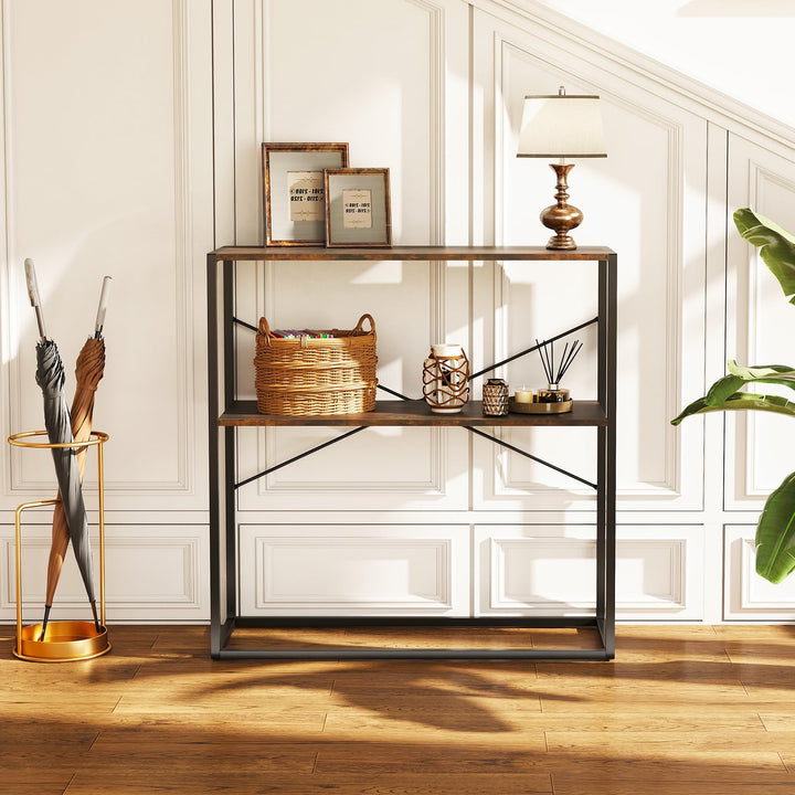 Giantex 36" Console Table 2-Tier Entryway Table with Open Storage Display Shelves