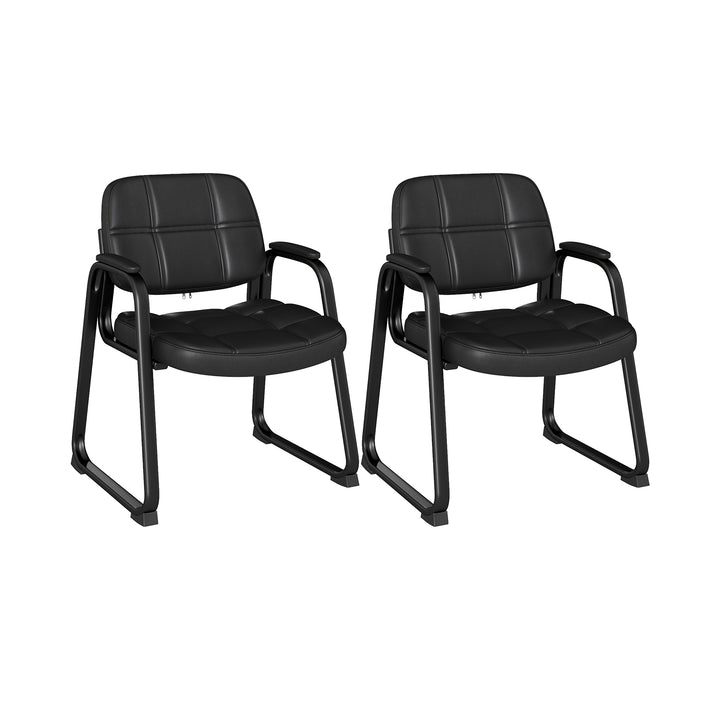 Giantex Set of 2/4/8/12 Guest Chair, Ergonomic Reception Chair
