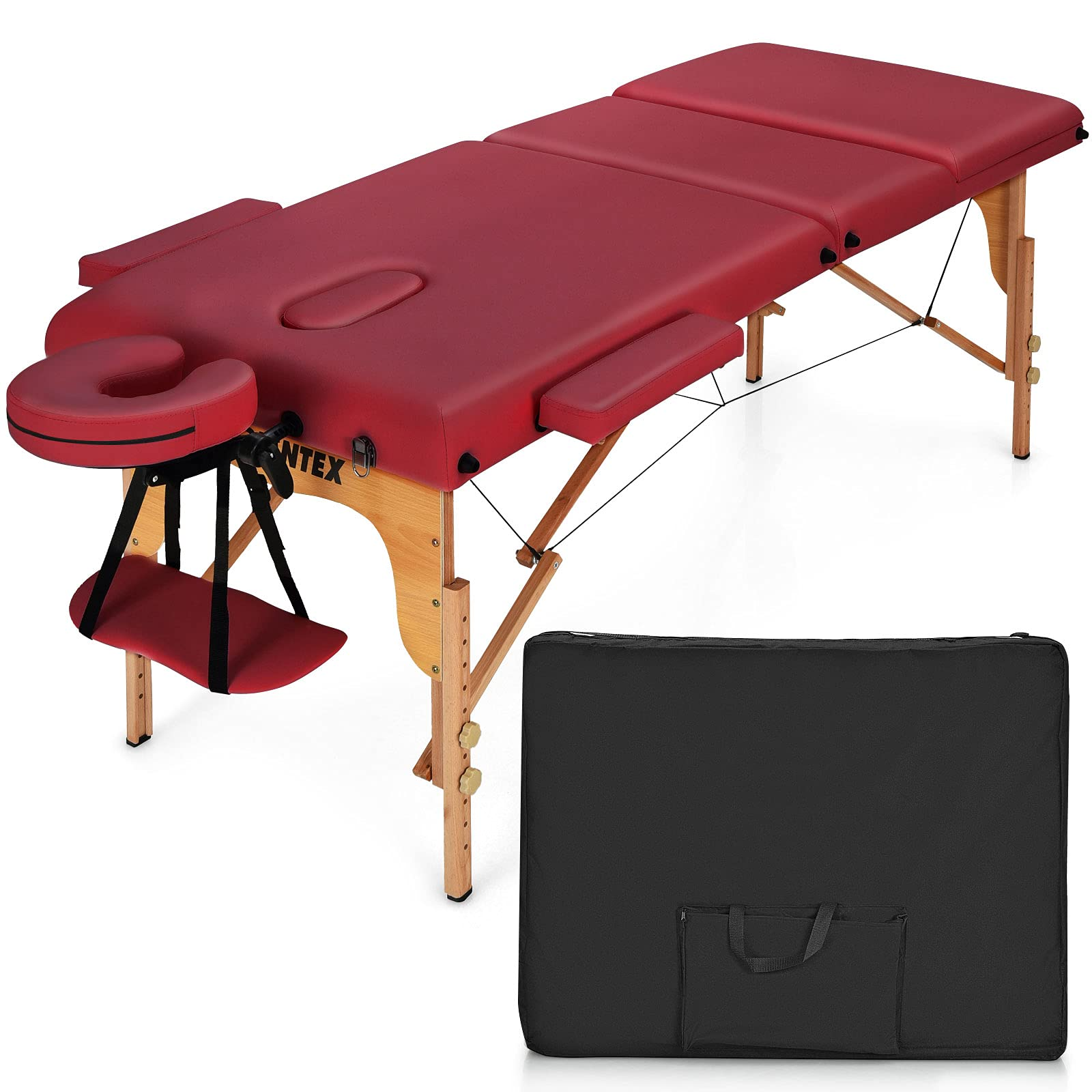 Giantex 84inch Folding Massage Table Spa Bed, 3 Folding Mode