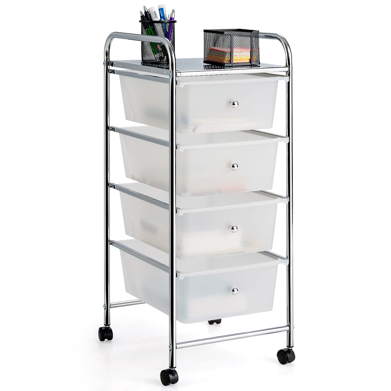 Giantex Rolling Cart with Drawers, Craft Organizer with Wheels