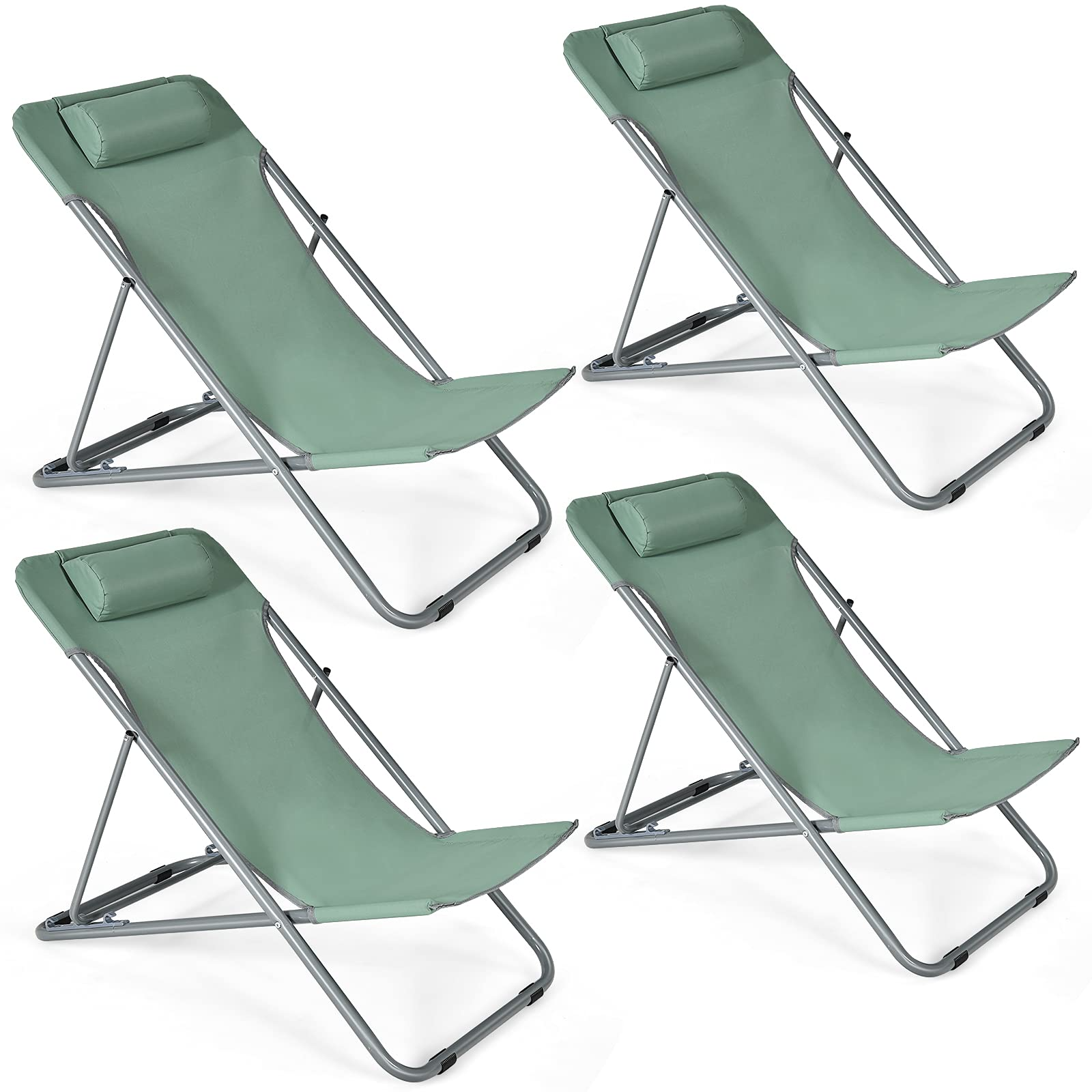 Giantex Beach Chair for Adults Camping Chair Set