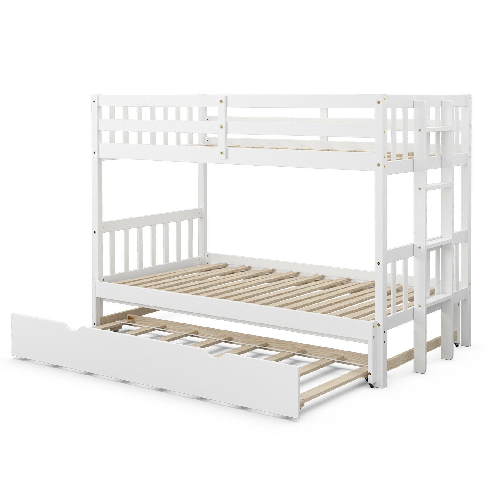 Twin Over Pull-Out Bunk Bed with Trundle