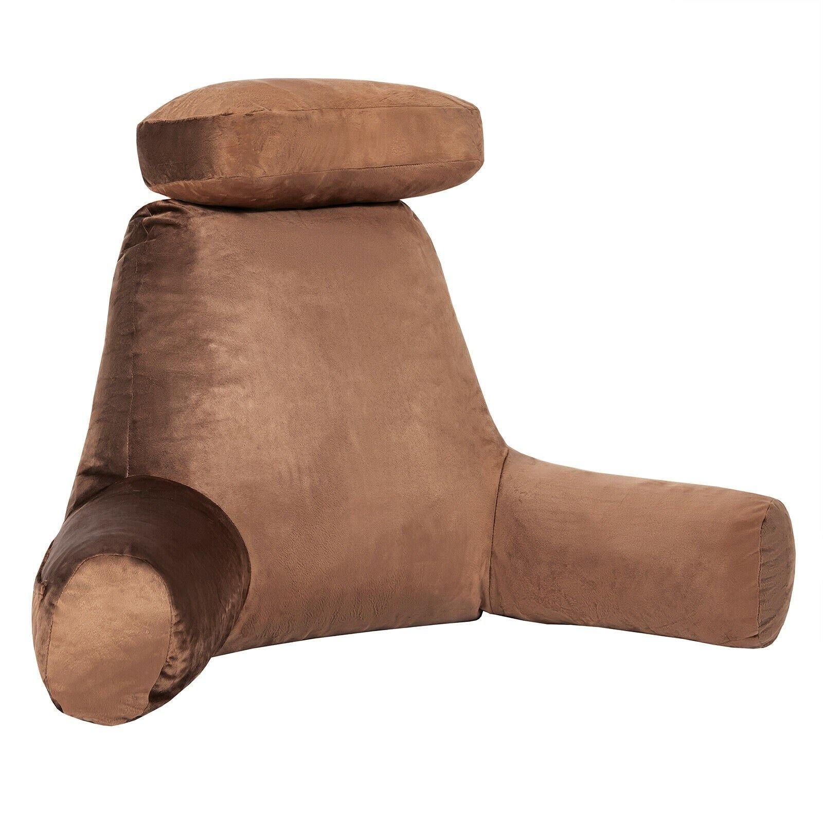 Bed Rest Reading Pillow Gaming, Relaxing (Brown) - Giantexus