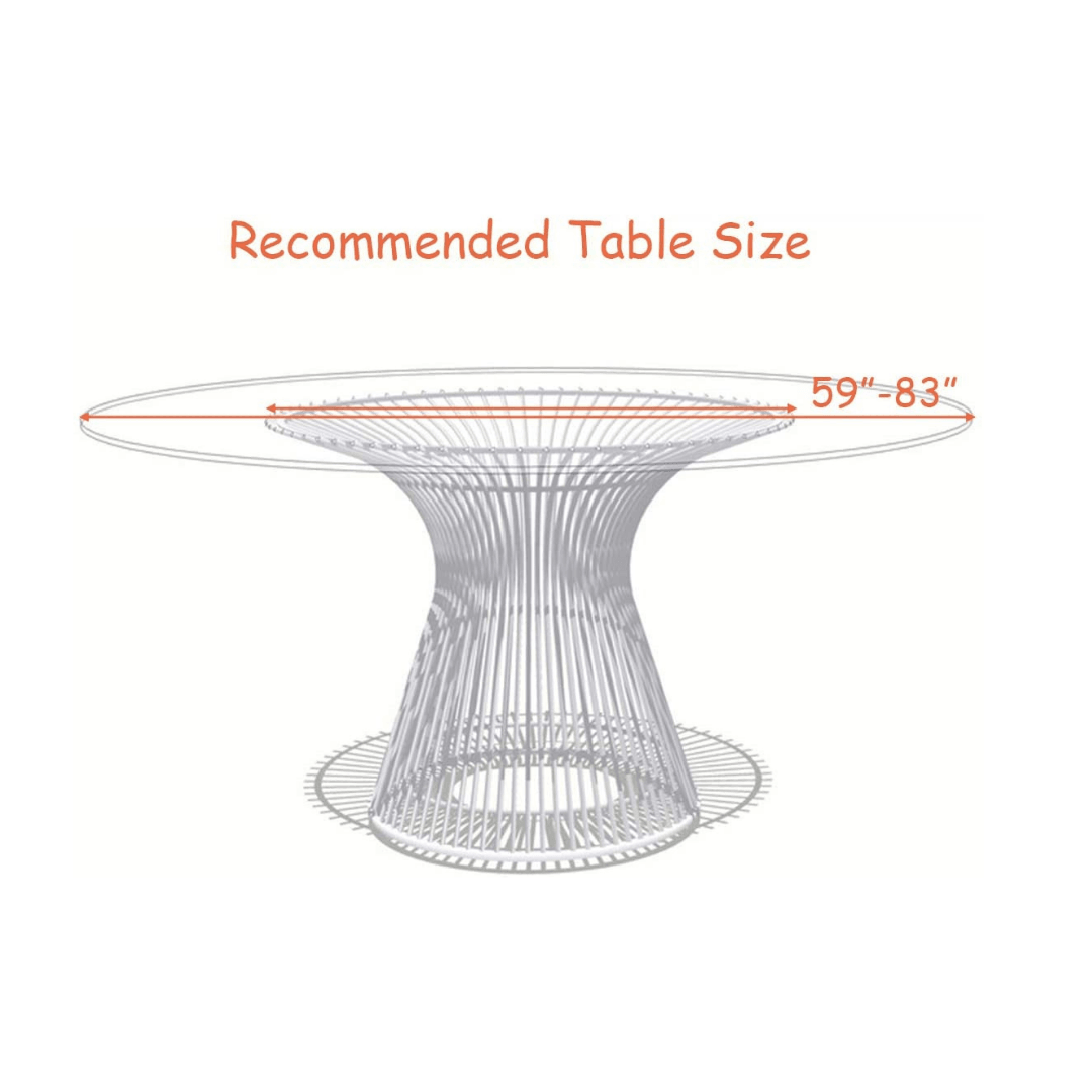 10 Pcs Round White Tablecloth 120-Inch, Premium Polyester Table Cover (White, 120") - Giantexus