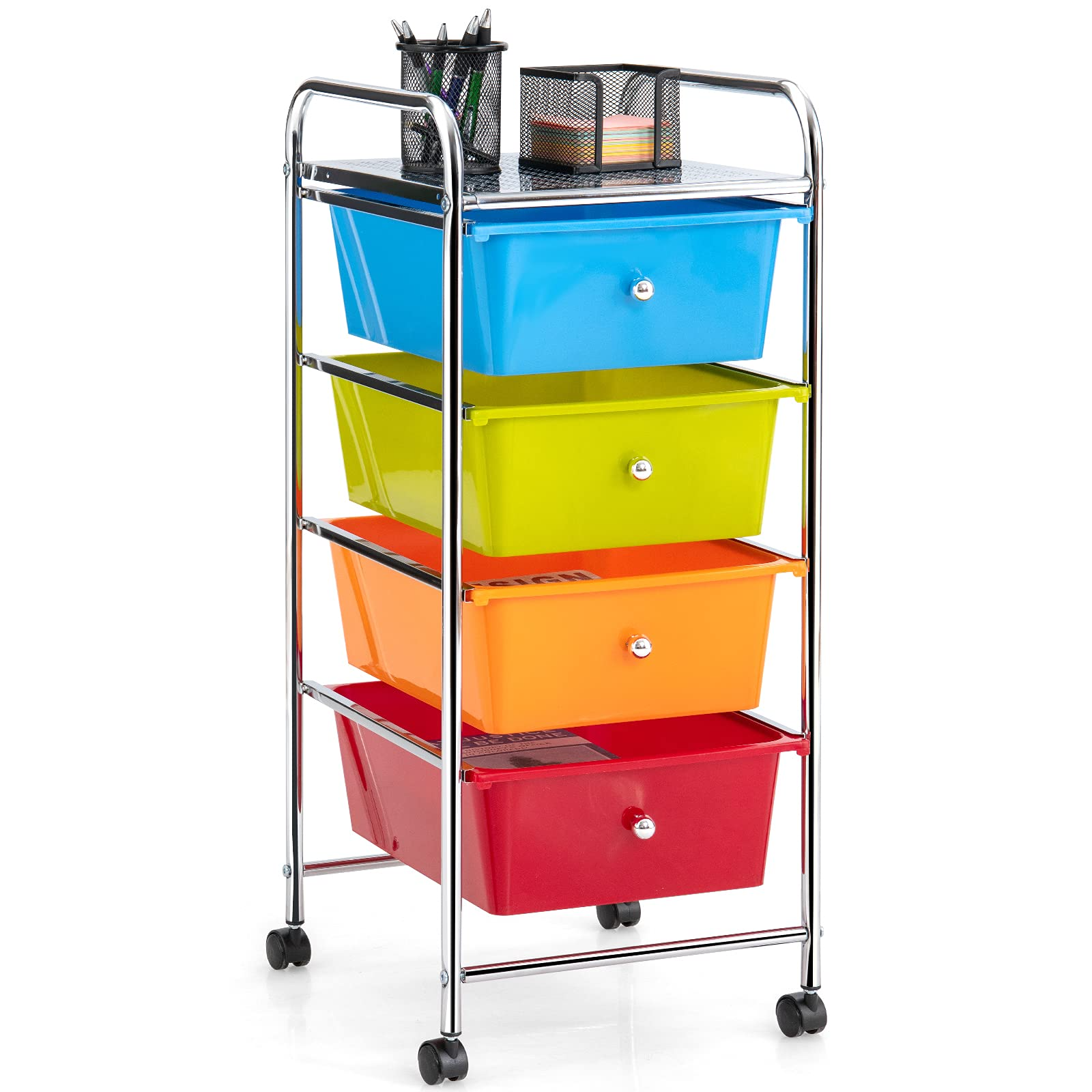 Giantex Rolling Cart with Drawers, Craft Organizer with Wheels