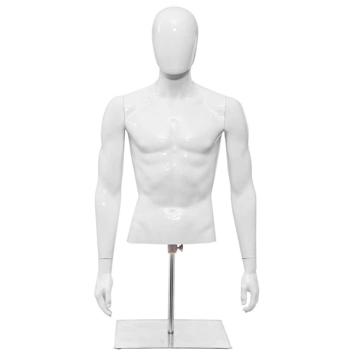 Giantex Male Mannequin Torso Adjustable Height