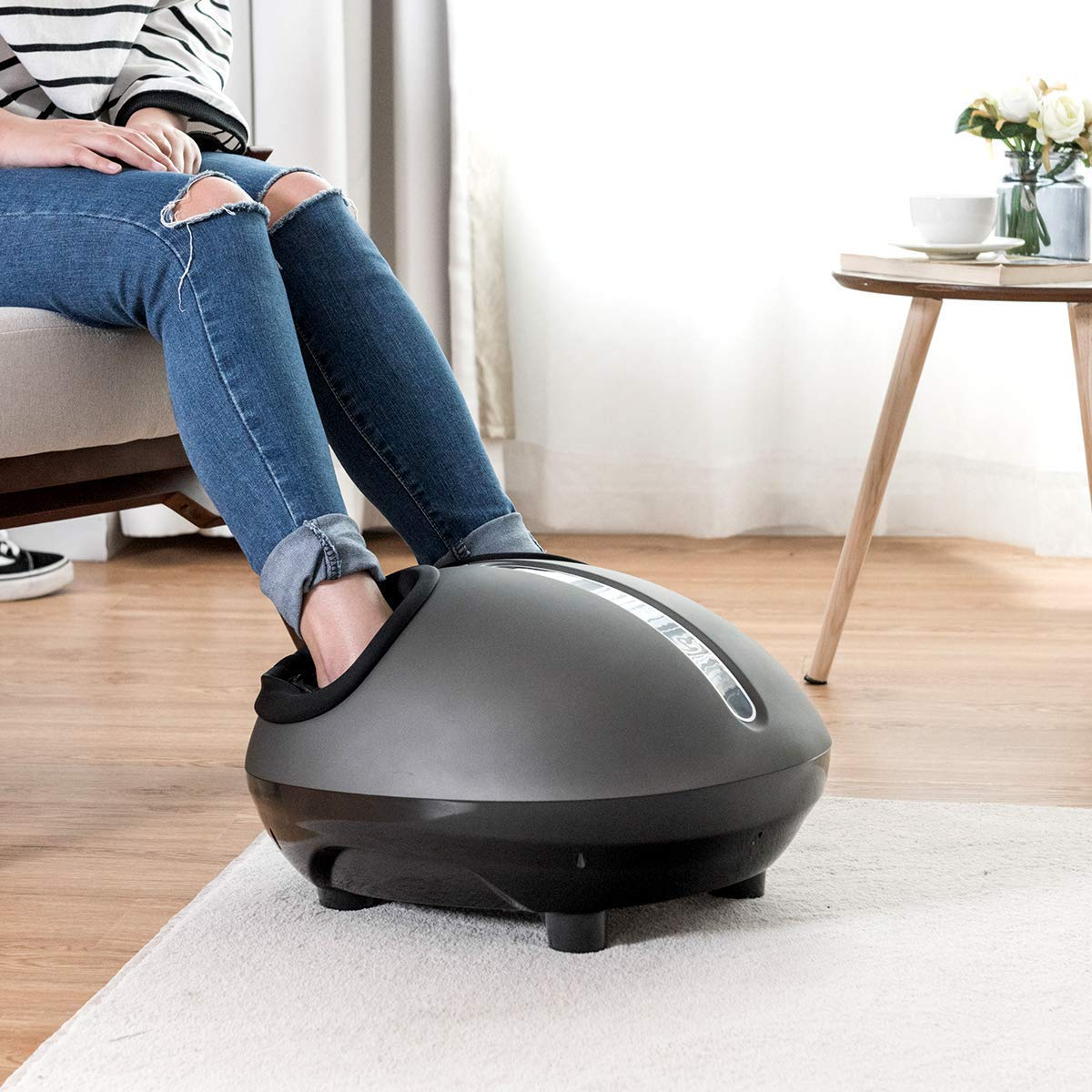 Giantex Shiatsu Foot Massager Machine with Deep-Kneading Air Compression & Heat