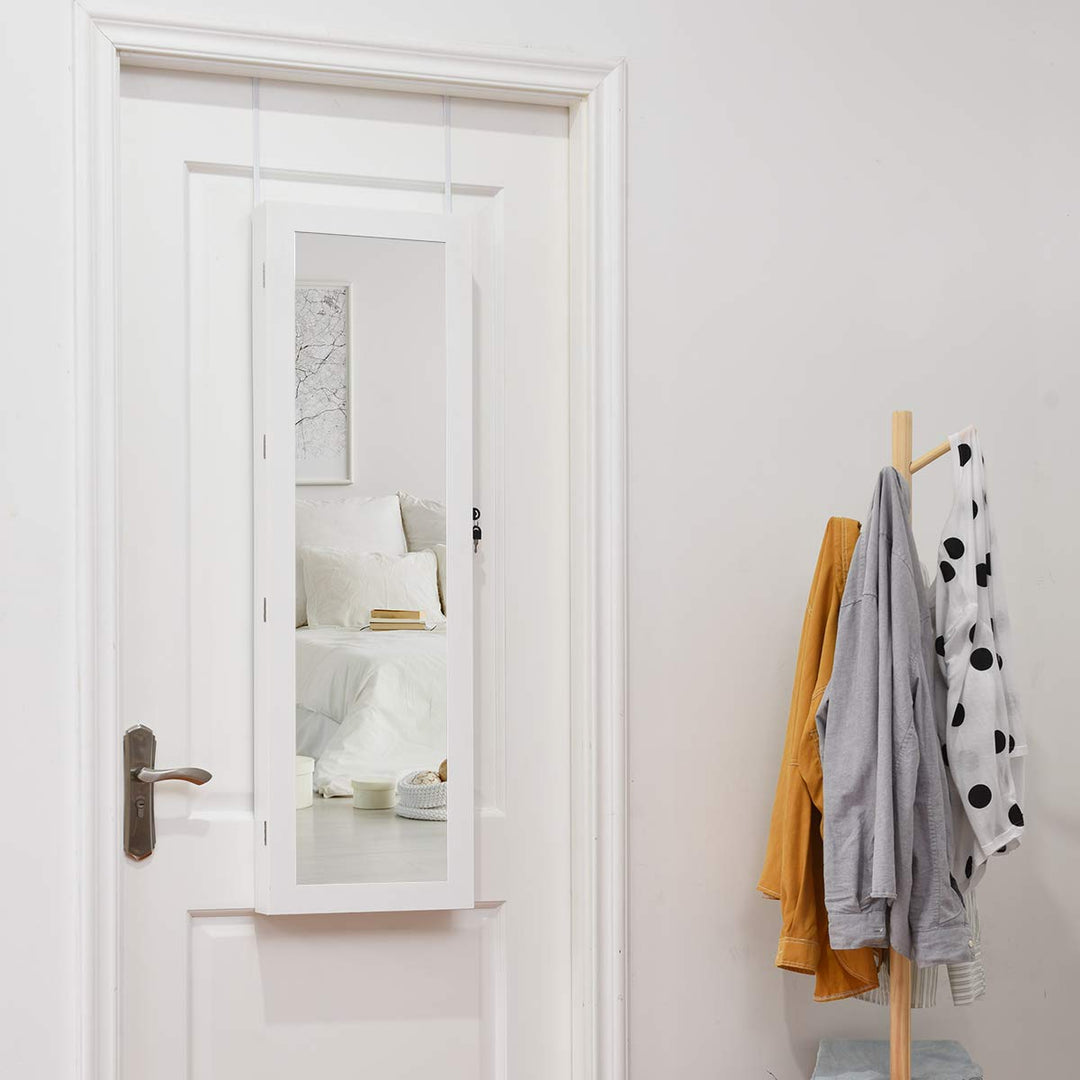 Giantex 15 LEDs Mirror Jewelry Armoire