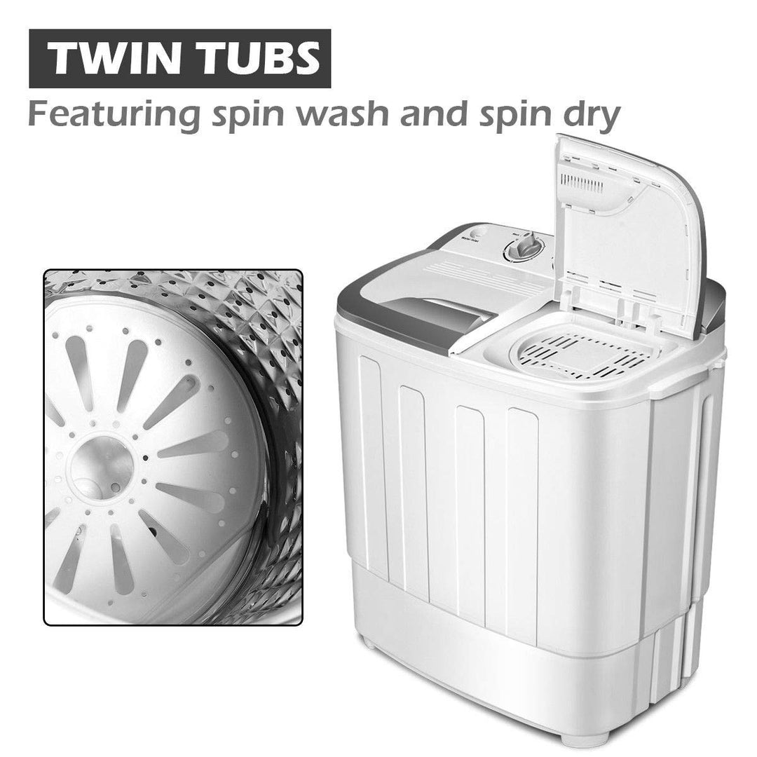Portable Twin Tub Mini Clothes Washer Machine for Apartment