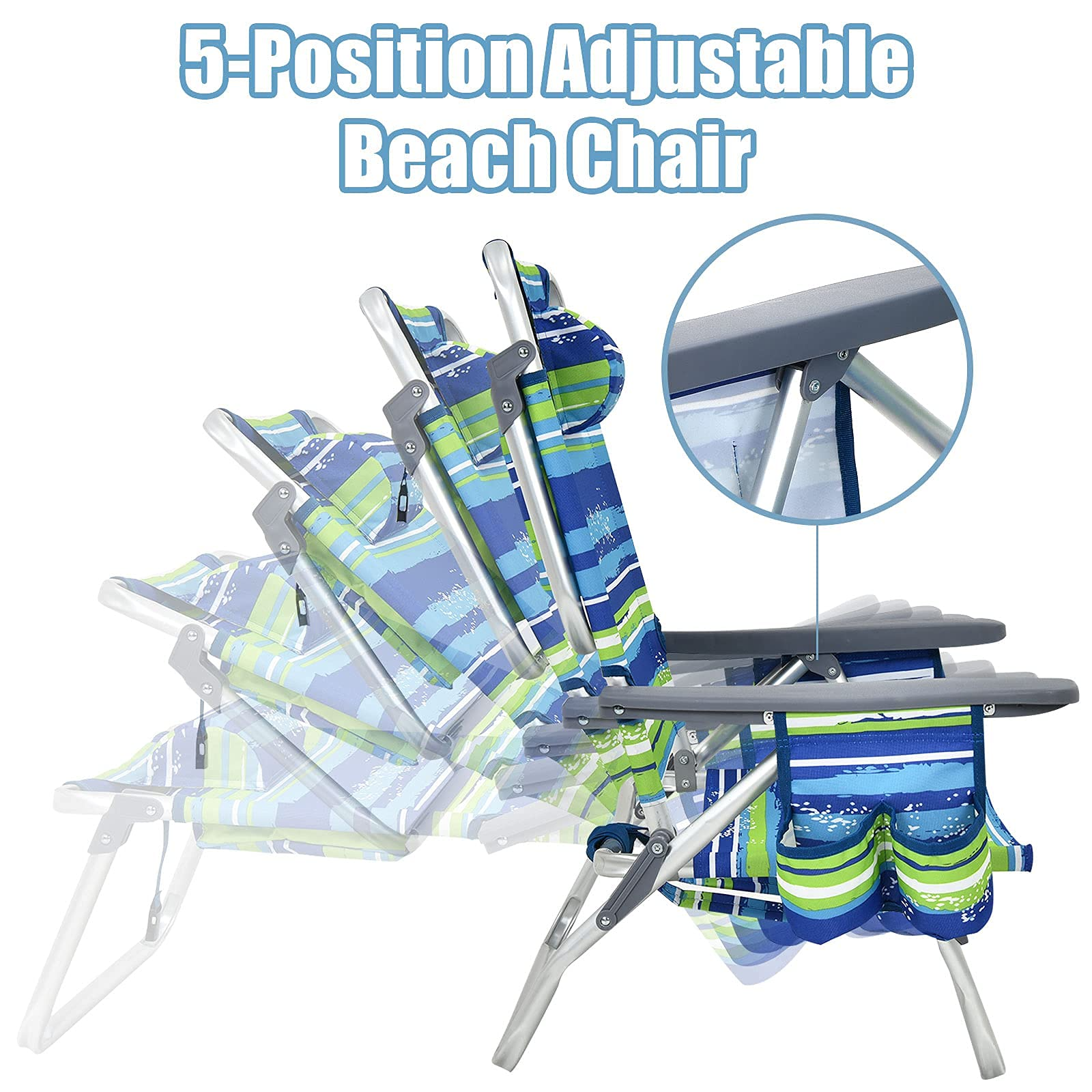 Giantex Beach Chair 2-Pack Sling Camping Chair