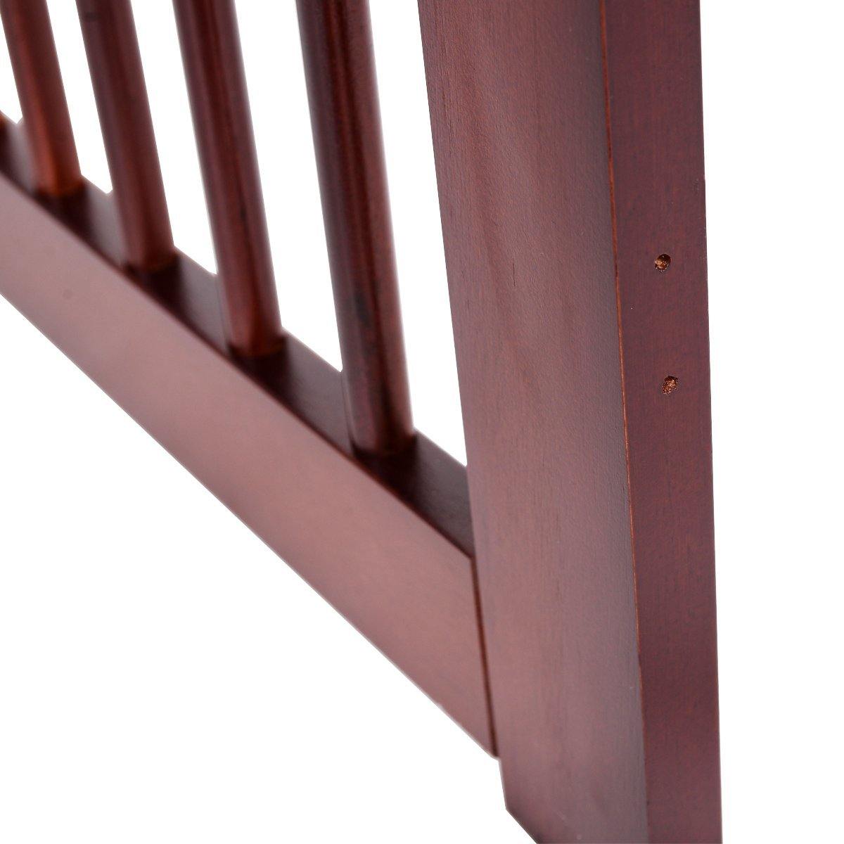 30" Configurable Folding 4 Panel Wood Fence - Giantexus