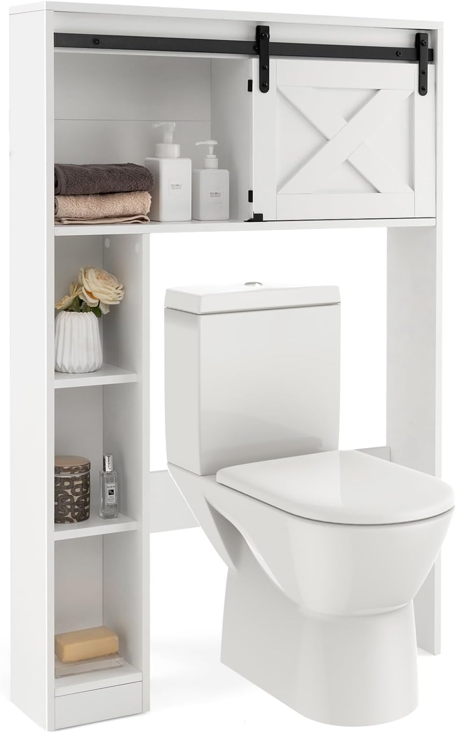 Over The Toilet Storage Cabinet, White - Giantex