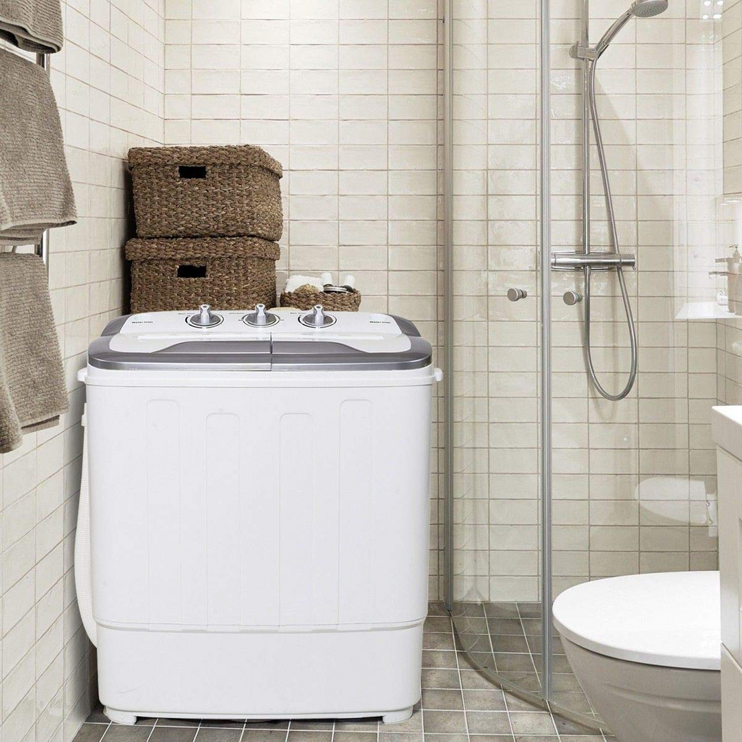 Portable Twin Tub Mini Clothes Washer Machine for Apartment