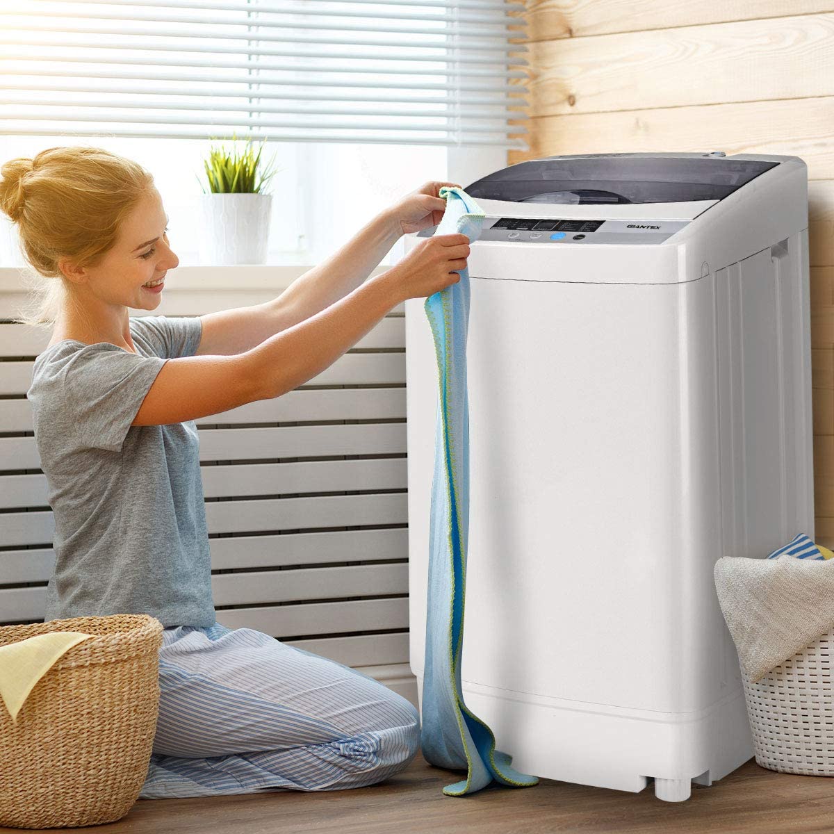 Portable Compact Washer Dryer Combo Full-Automatic Washing Machine
