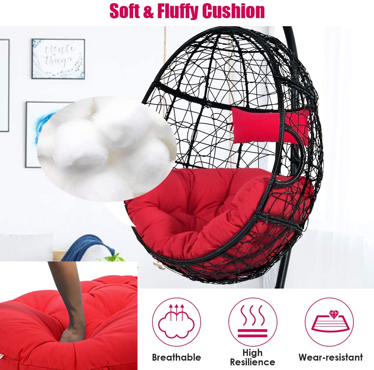 Hanging Egg Chair - Giantex