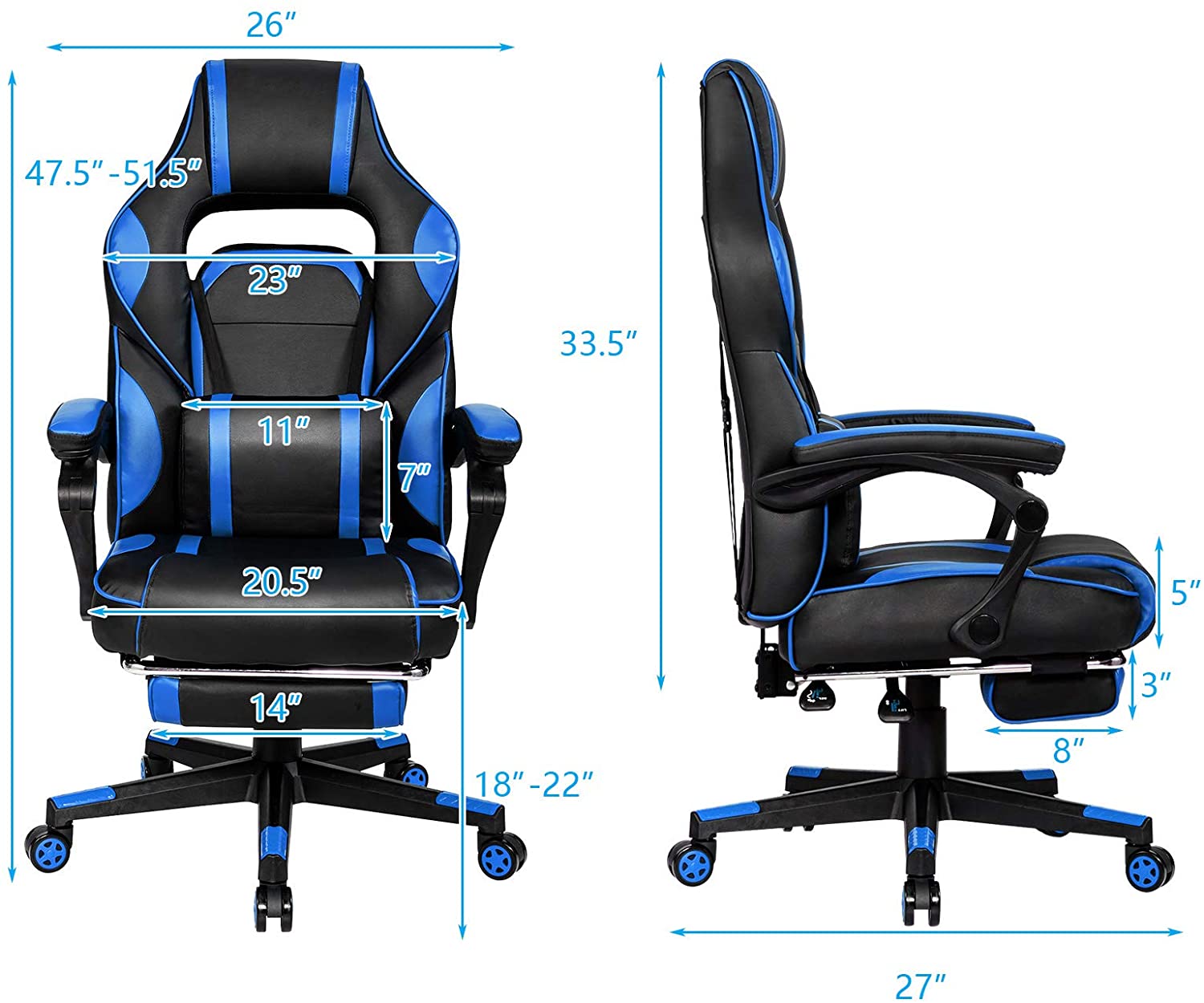 Ergonomic Gaming Chair, Executive Computer Office Chair