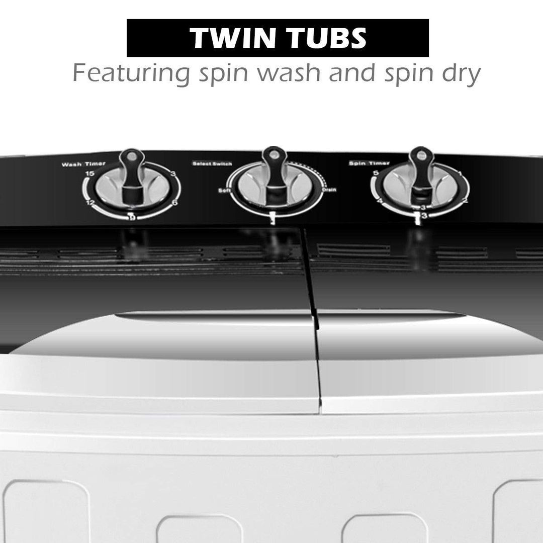 Portable Twin Tub Mini Clothes Washer Machine for Apartment