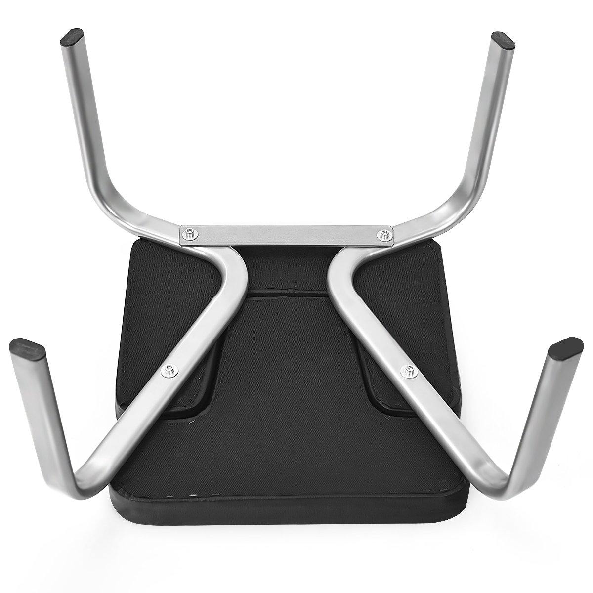 Giantex Yoga Inversion Chair, with VC Pads, Metal Legs, Up to 440 Lbs, Black - Giantexus