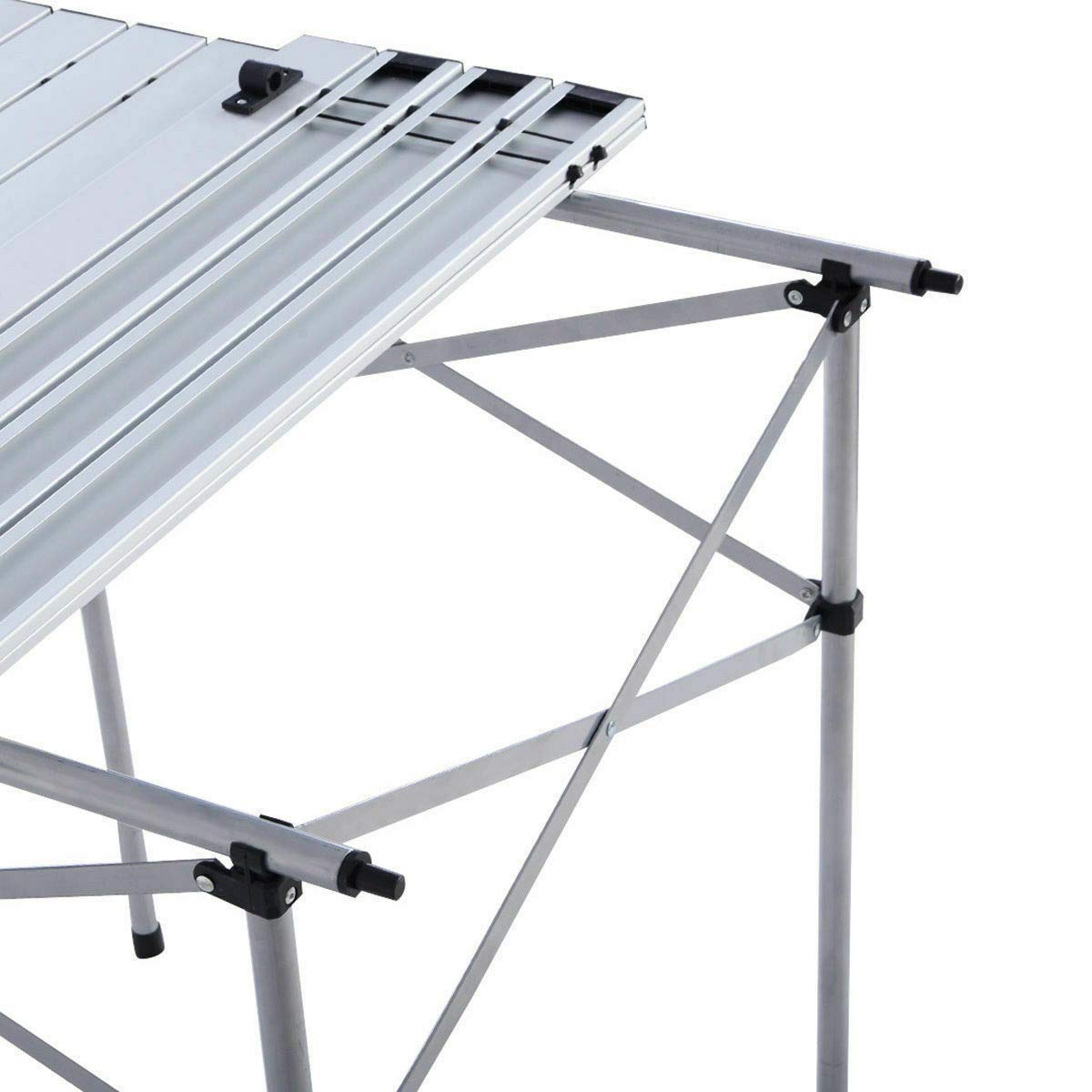 Giantex Folding Camping Table, Portable Picnic Table, Aluminium Patio Table