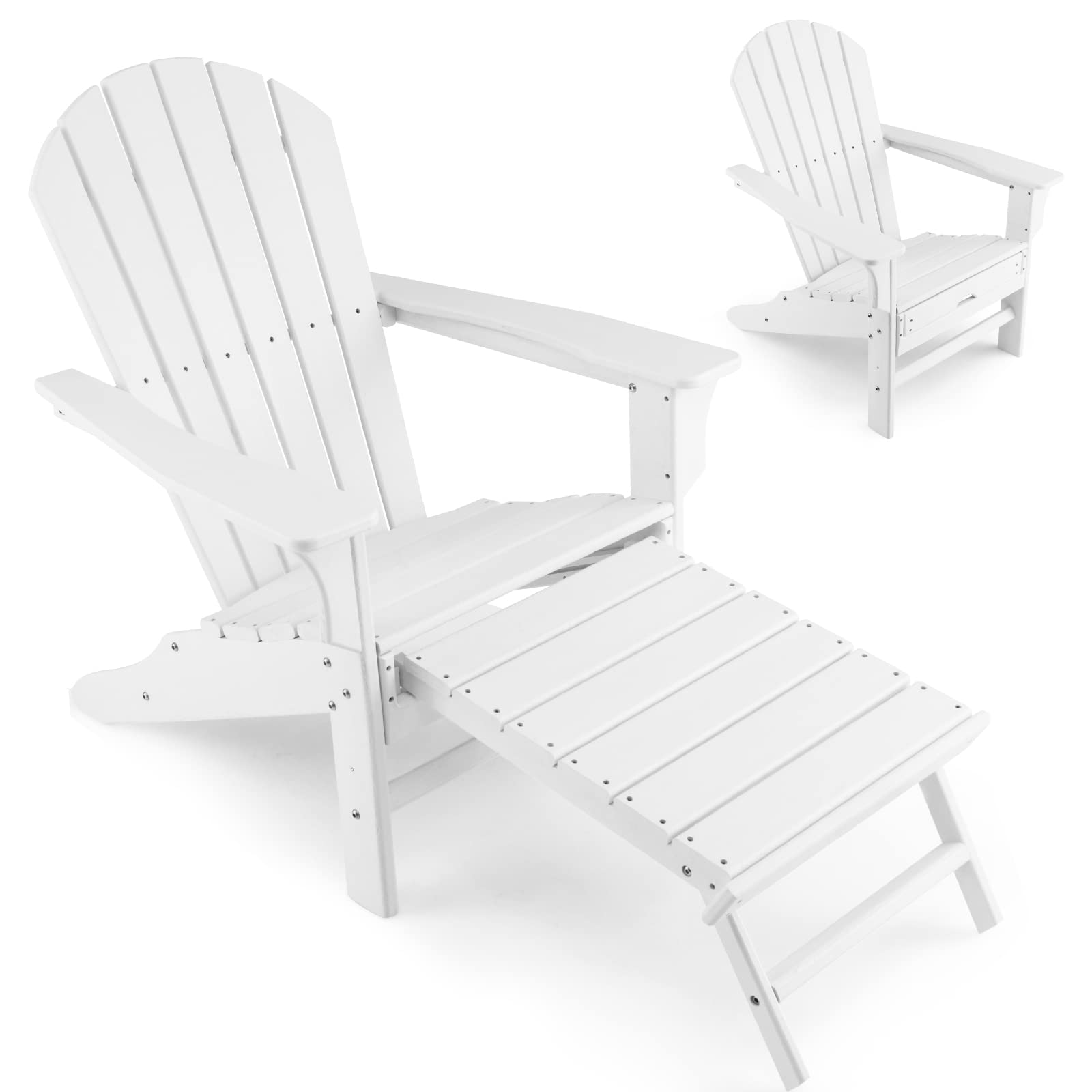Giantex Adirondack Chair Weather Resistant HDPE Outdoor Fire Pit Chairs