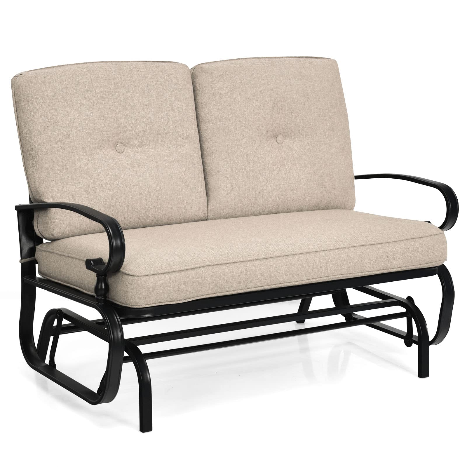 Patio rocking loveseat deals