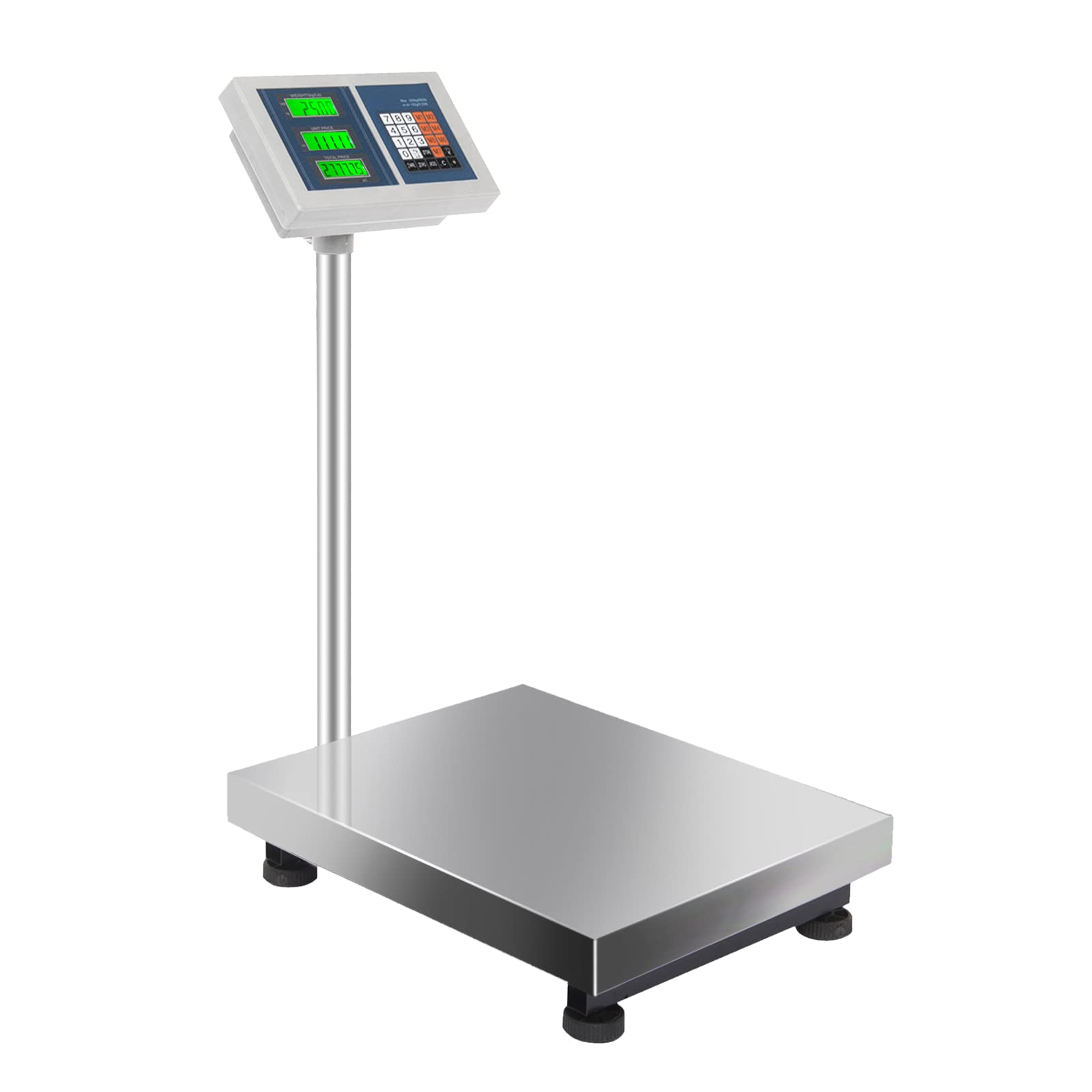 66 lb (30 kg) Digital Postal Scale, Piece Counting, Price Calculation, Dual  Backlit LCD, Wide Stainless Steel Pan, Capacity: Max 30 kg (66 lb), Min