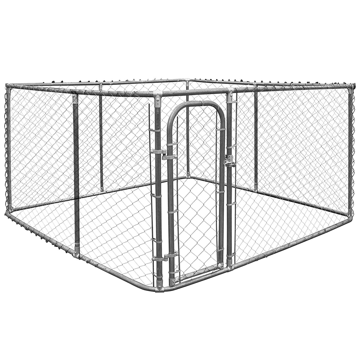 7.5ft x 7.5ft Large Outdoor Dog Kennel - Giantex