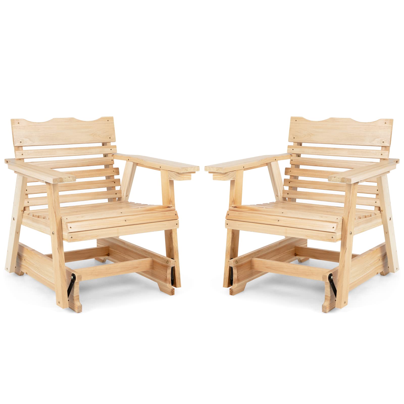 Outdoor Glider Bench Outdoor Patio Person Loveseat Rocking