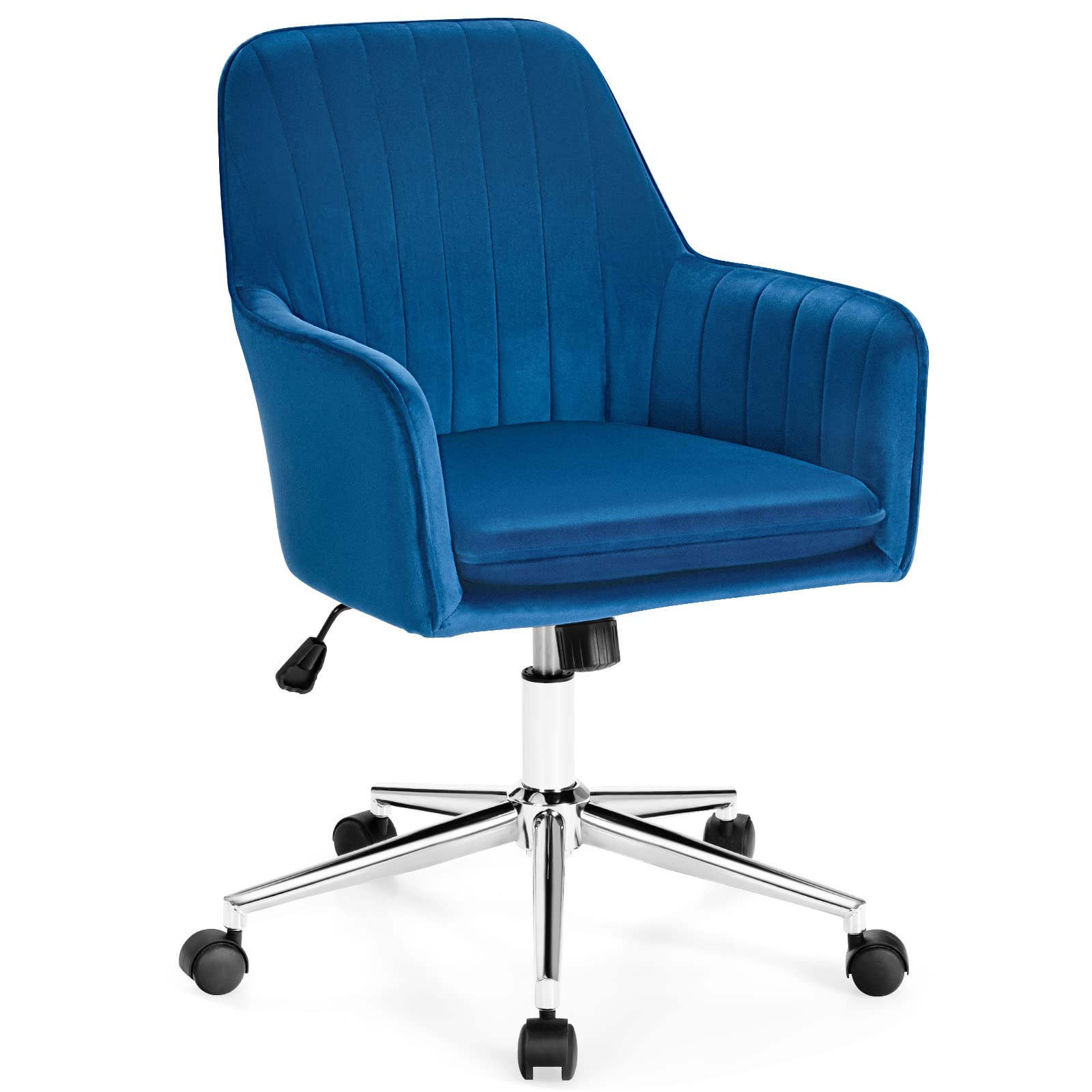 Giantex Velvet Desk Chair, Mid-Back Leisure Office Chair