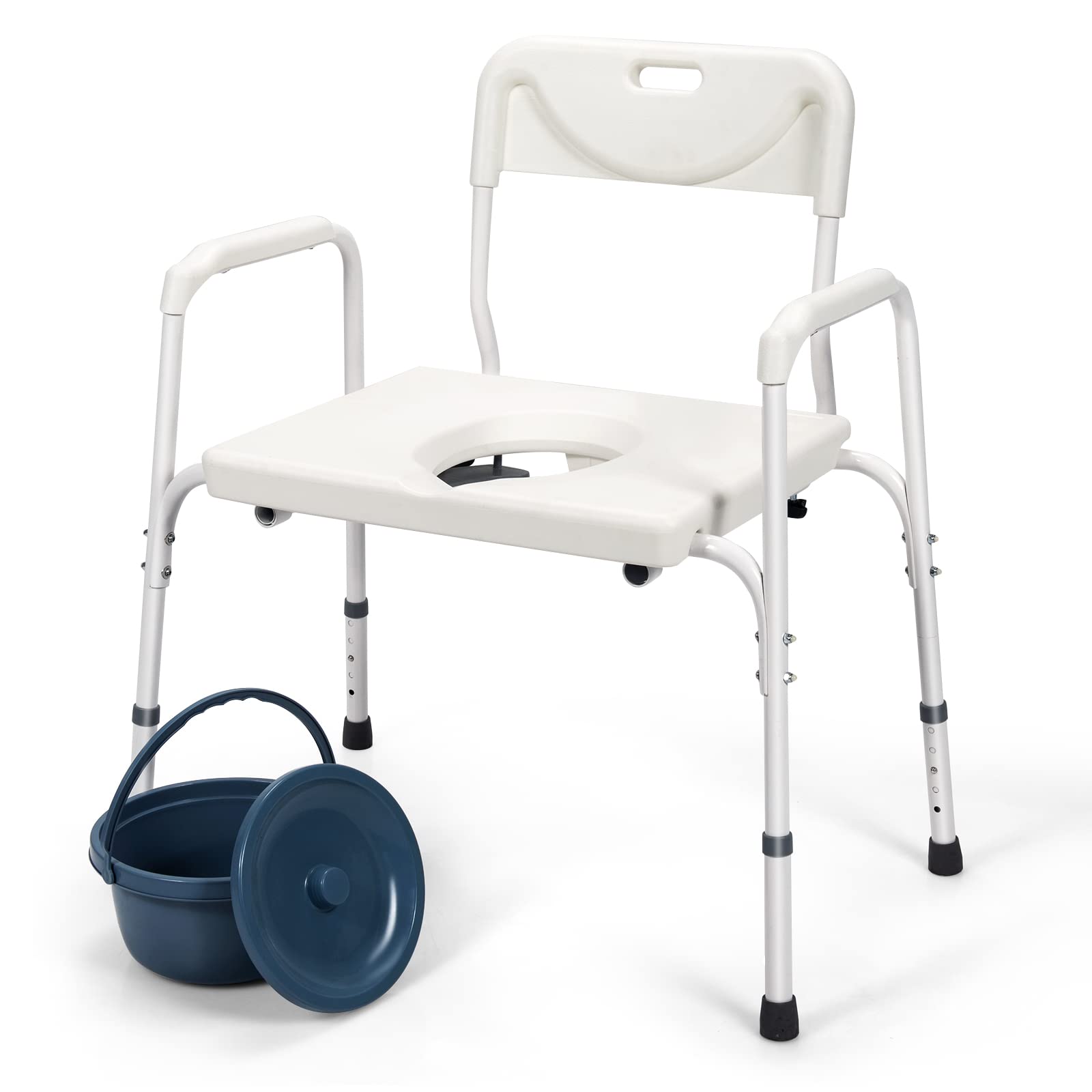 Giantex 3-in-1 Bedside Commode Chair