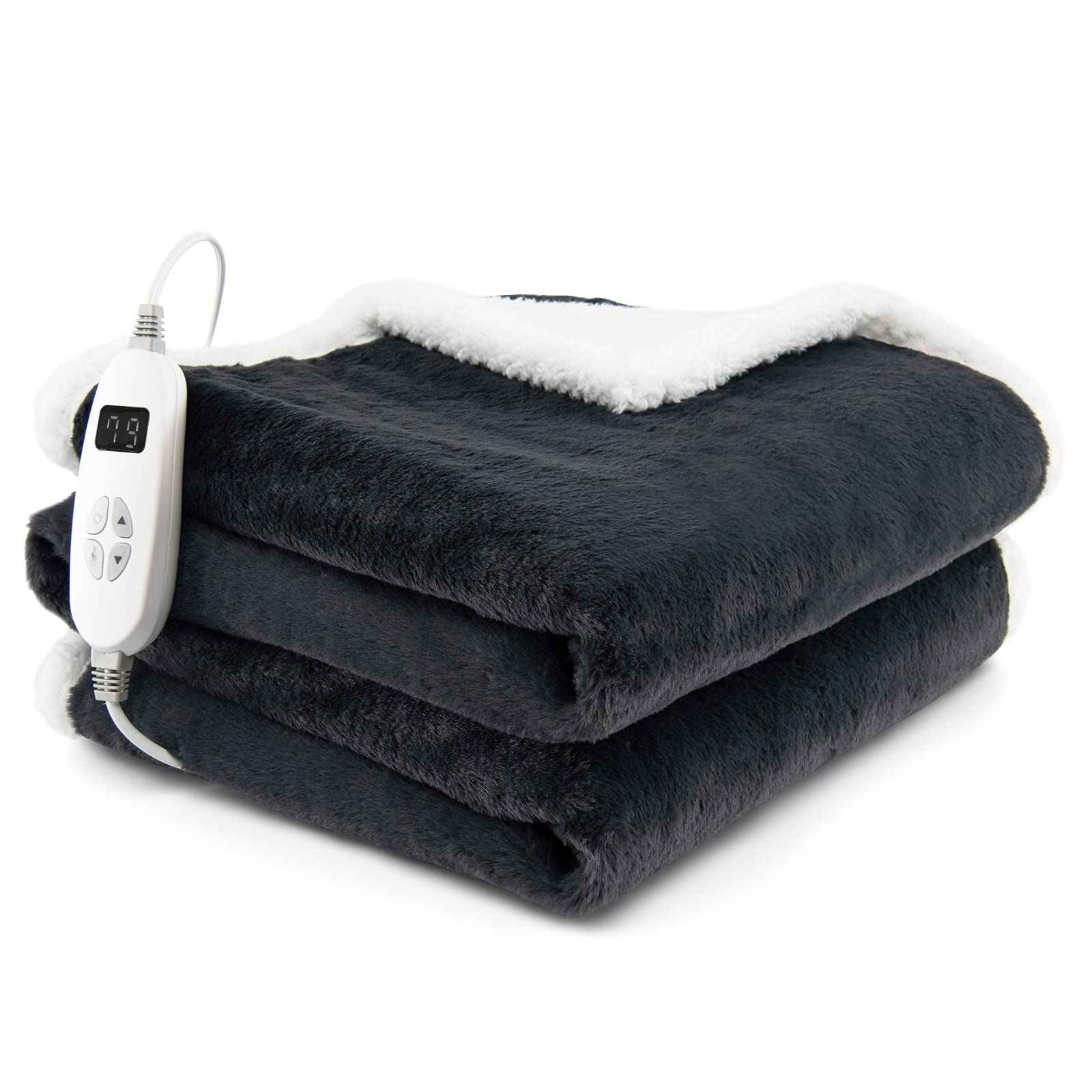 iTeknic Electric Blanket Heated Blanket 50 x 60 Flannel Heated