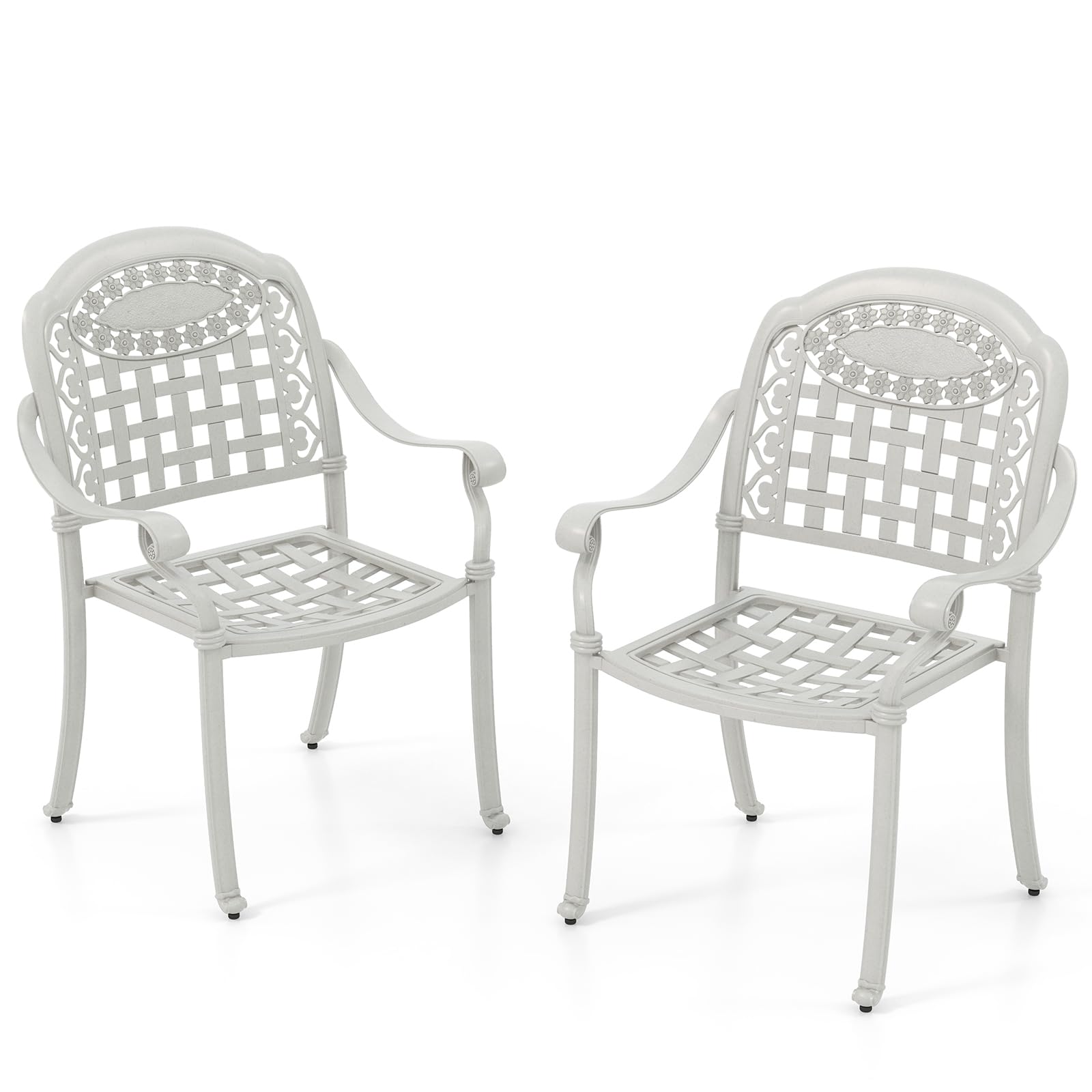 Giantex Stackable Outdoor Chairs Set of 4