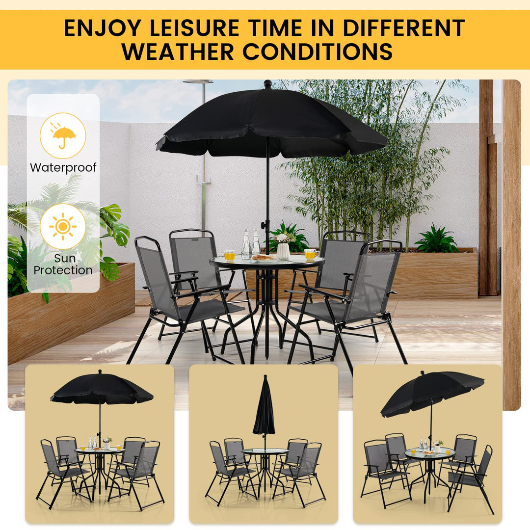 Giantex 6 Pieces Patio Dining Furniture Set