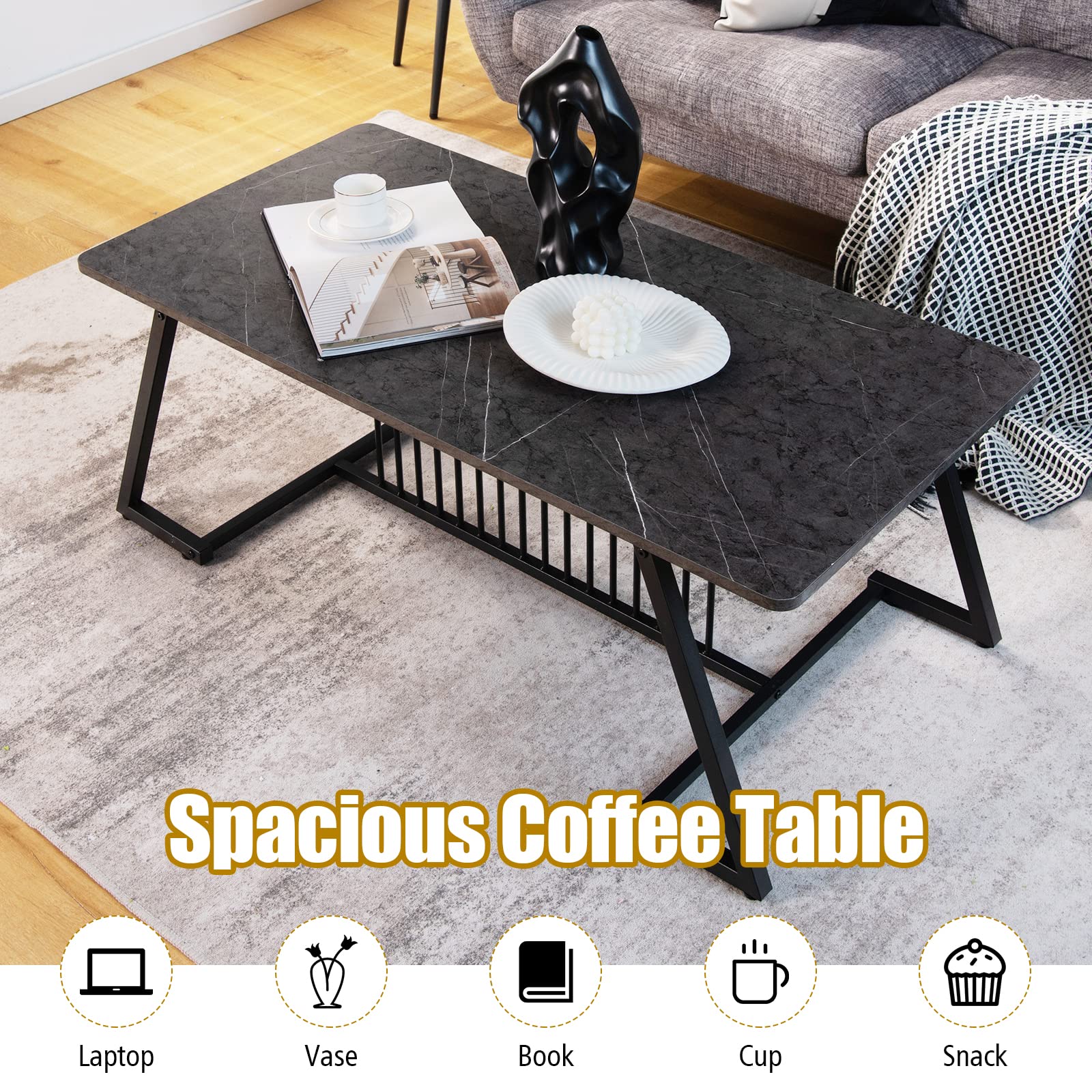 Modern Coffee Table - Giantex
