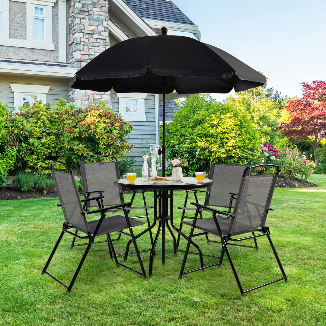 Giantex 6 Pieces Patio Dining Furniture Set