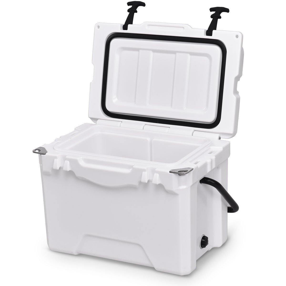 20 Quart Portable Cooler Ice Chest Outdoor Insulated Heavy Duty Cooler - Giantexus