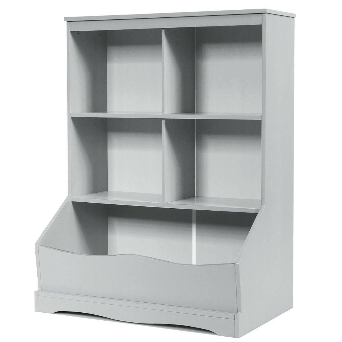 3 Shelf 4 Cube Units, Storage Bins Cubbies for Kids????? Collections - Giantexus