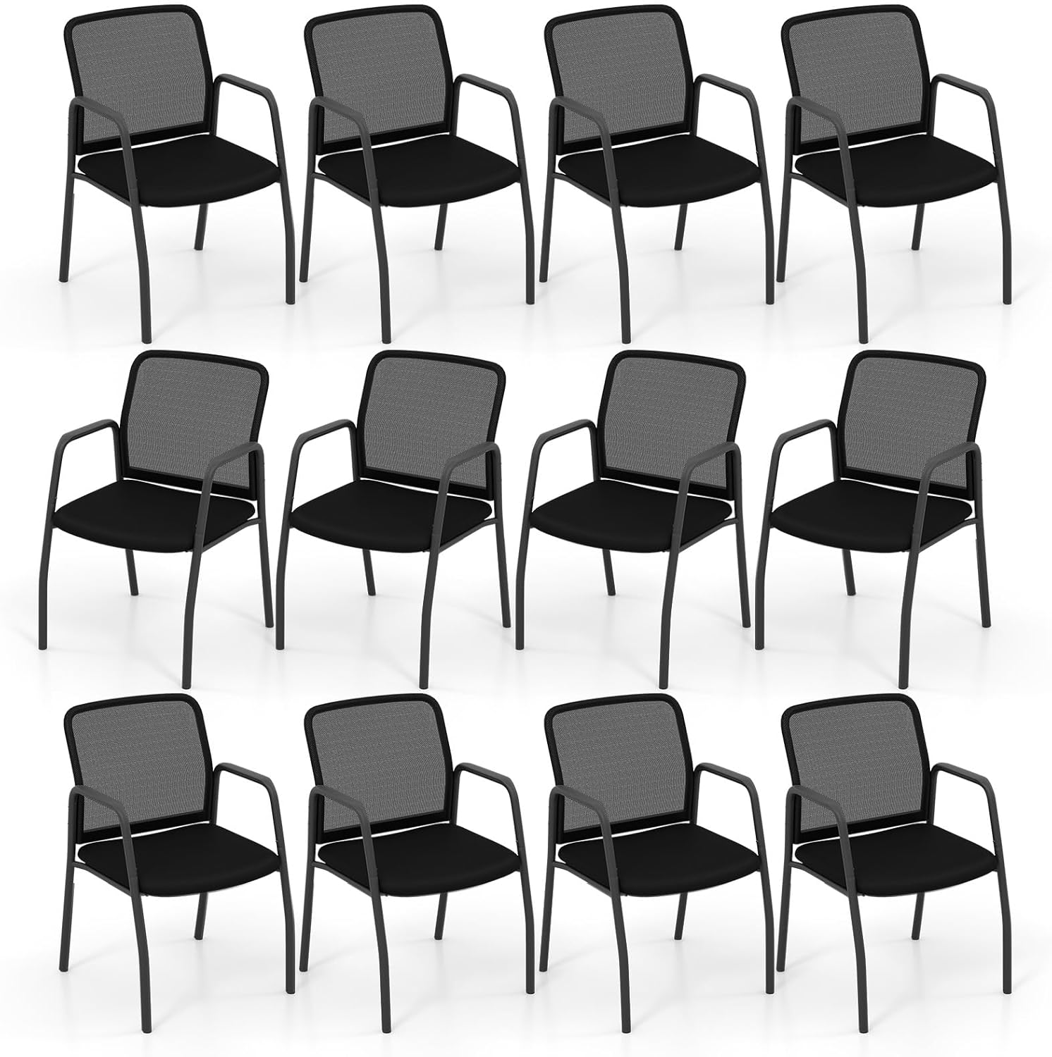 Giantex Office Guest Chair, Waiting Room Chairs with Mesh Back