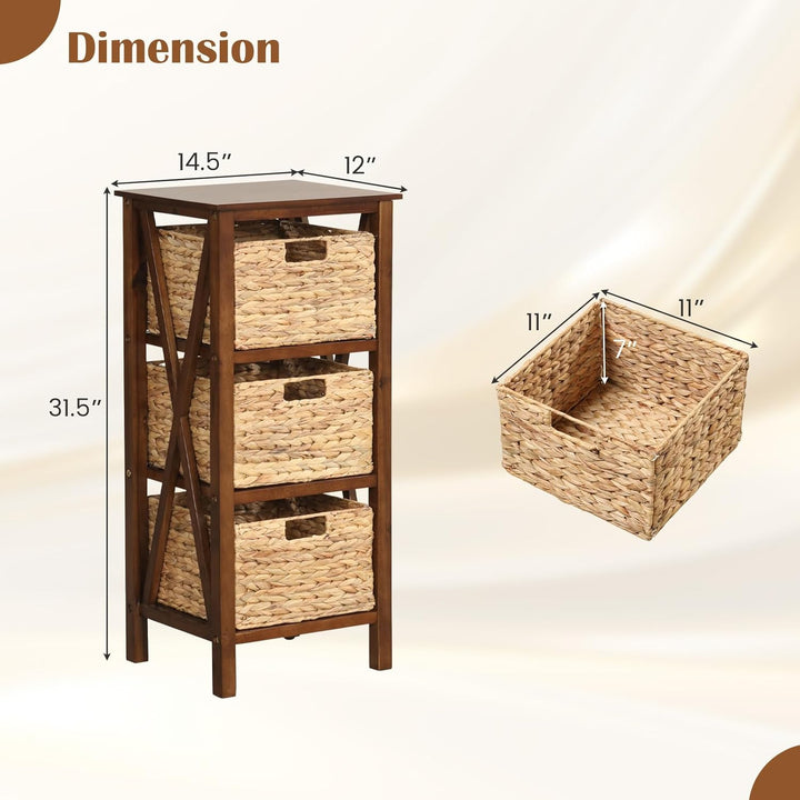 Giantex Wooden X-Design Side Table End Table