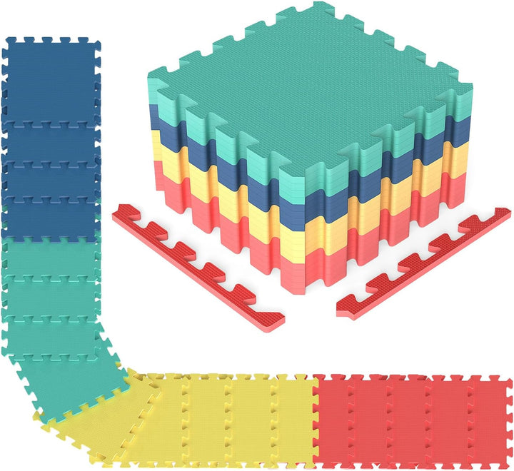 Giantex Interlocking Exercise Mat | 0.4" Thick Non-Slip Puzzle Workout Mats