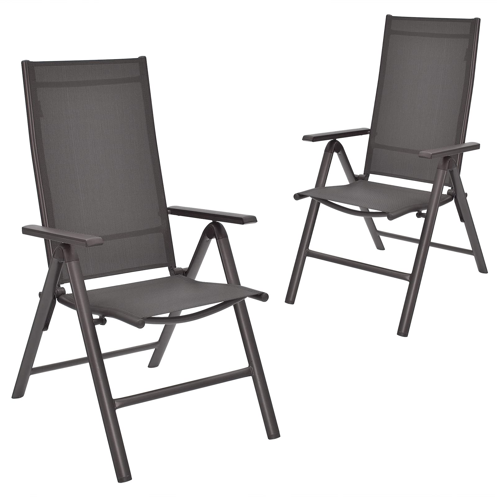 Giantex Patio Dining Chairs for Camping Pool Beach Yard No Assembly