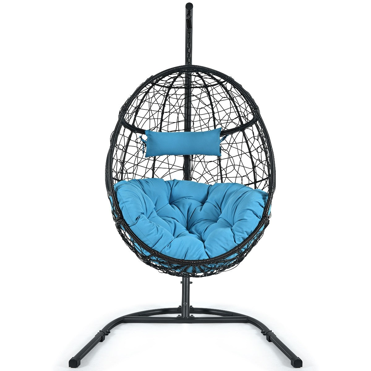 Hanging Egg Chair, Swing Chair with C Hammock Stand Set