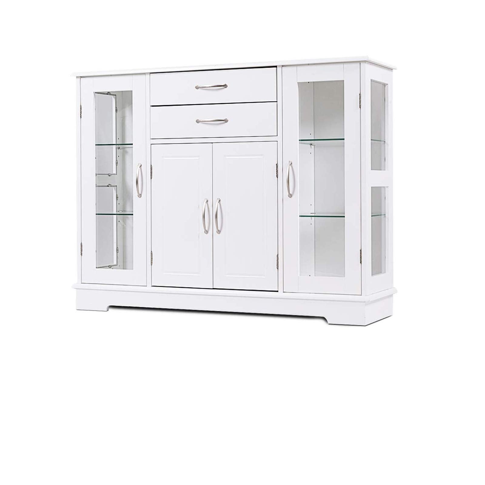 Giantex Sideboard Buffet Server Storage Cabinet W/ 2 Drawers