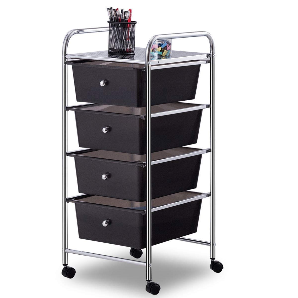 Giantex Rolling Cart with Drawers, Craft Organizer with Wheels