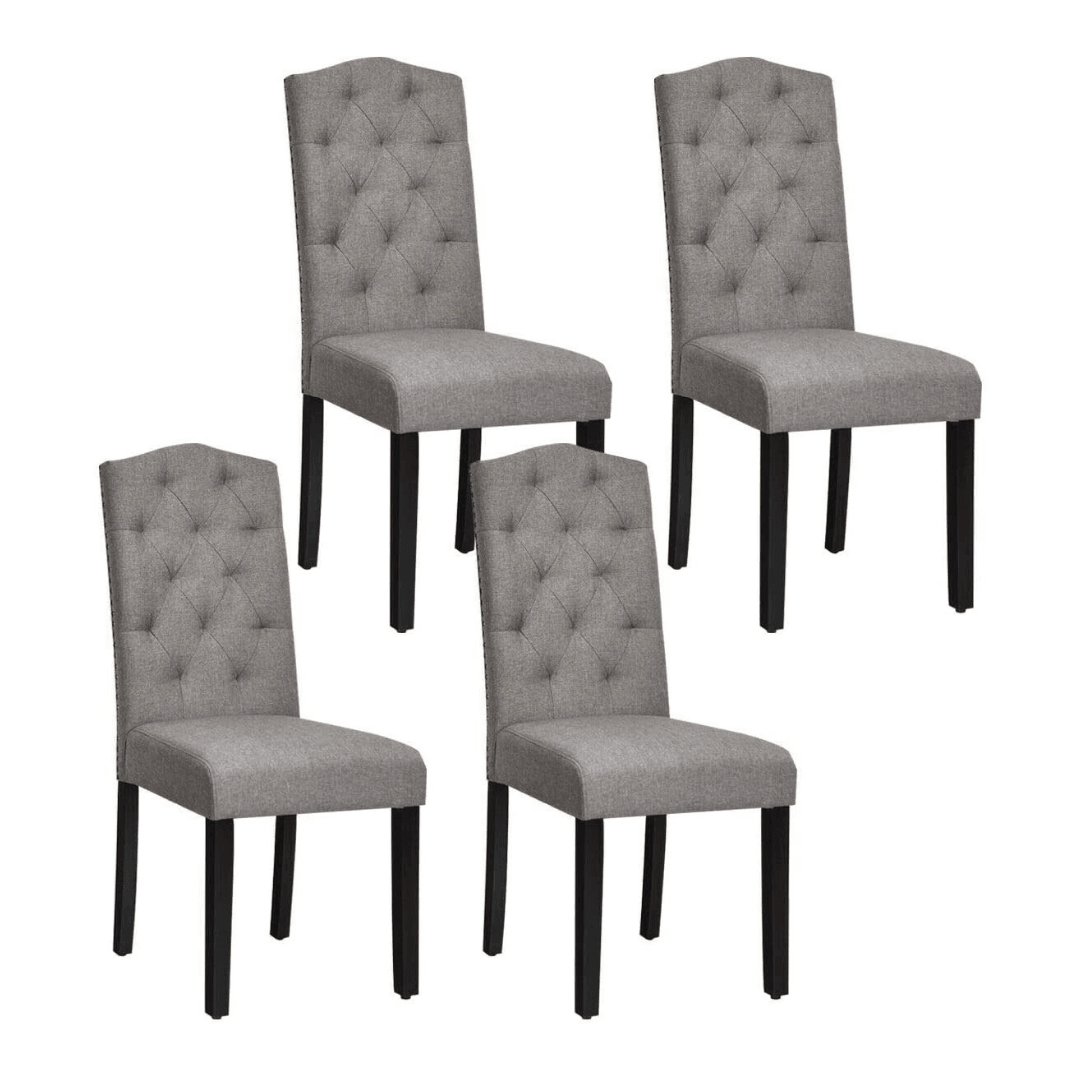 Giantex Parsons Chairs, Uphostered Kitchen Dining Chairs w/Wood Legs